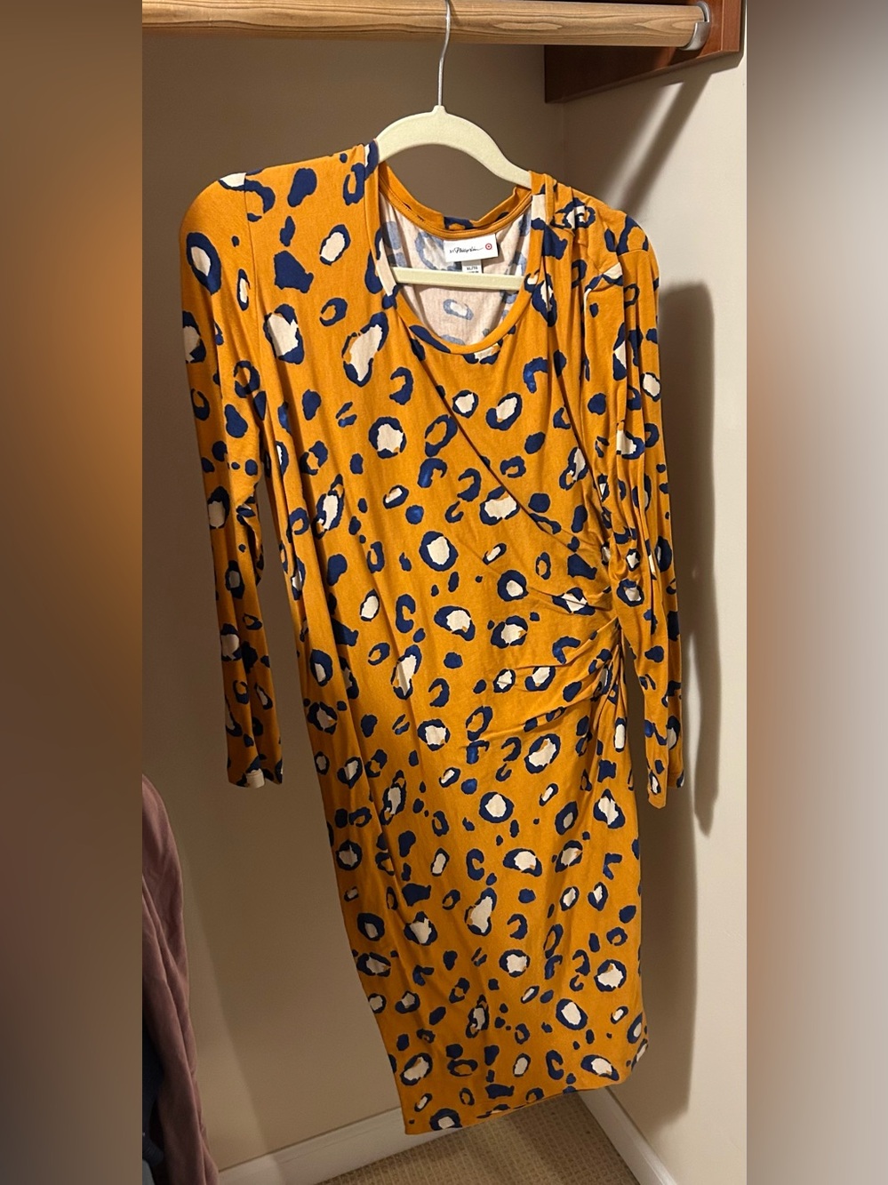 Phillip Lim 3.1 Women's For Target Midi Dress cheetah print Size XL